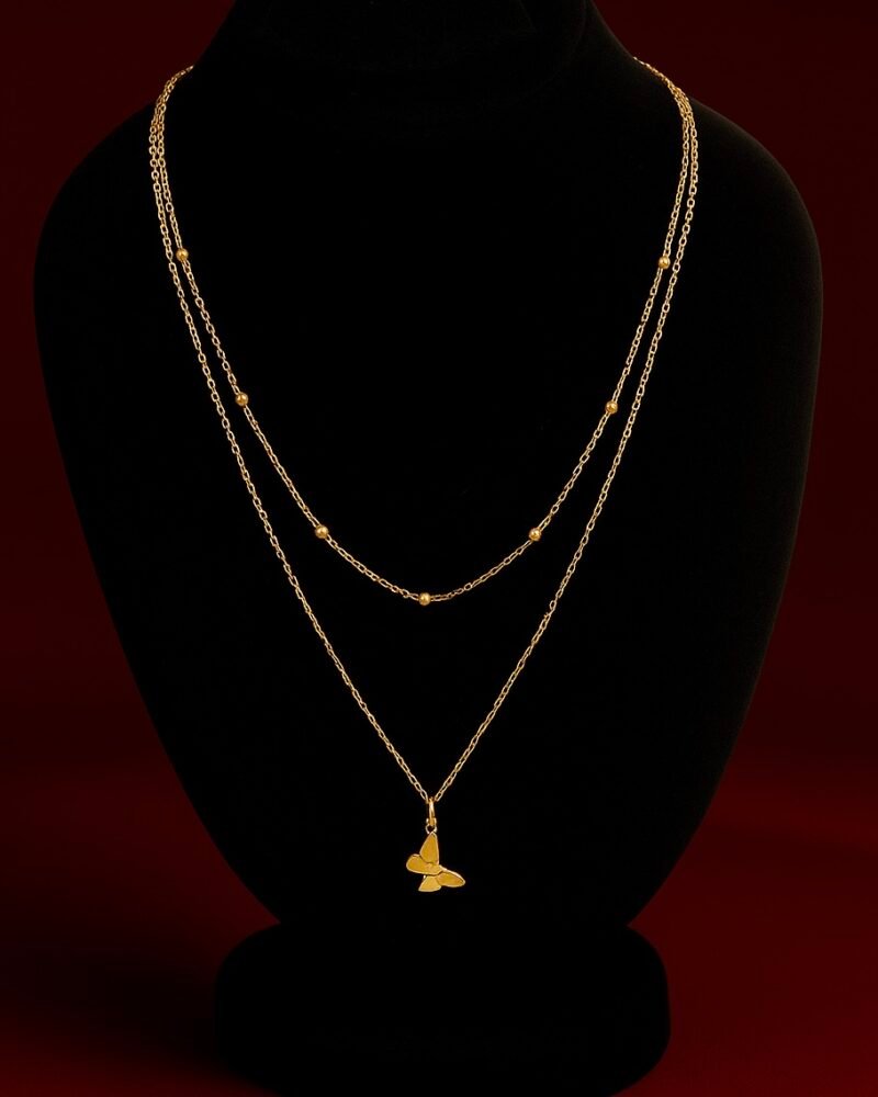 Flutara | ButterFly charm in Golden Layers