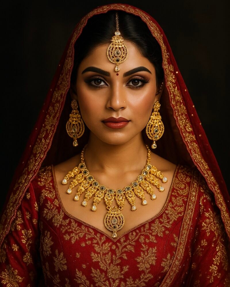 Rang-e-Taab | Radiant Grace in layered Gold Design