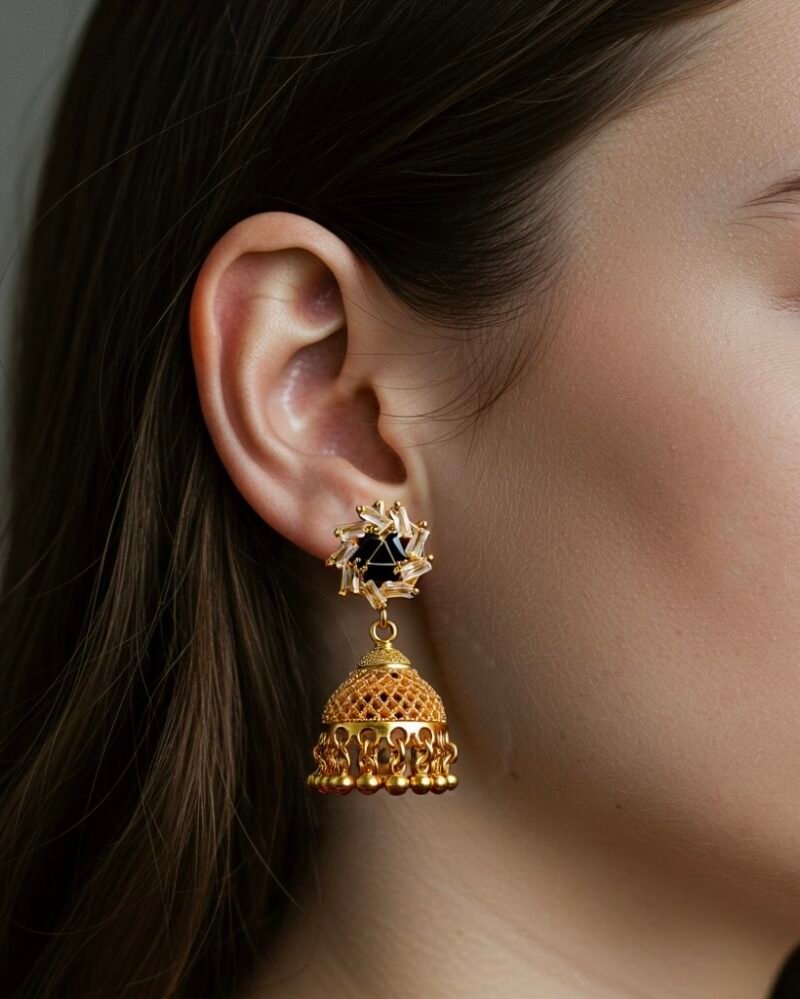 Zareen | Classic Beauty Jhumka - Image 2