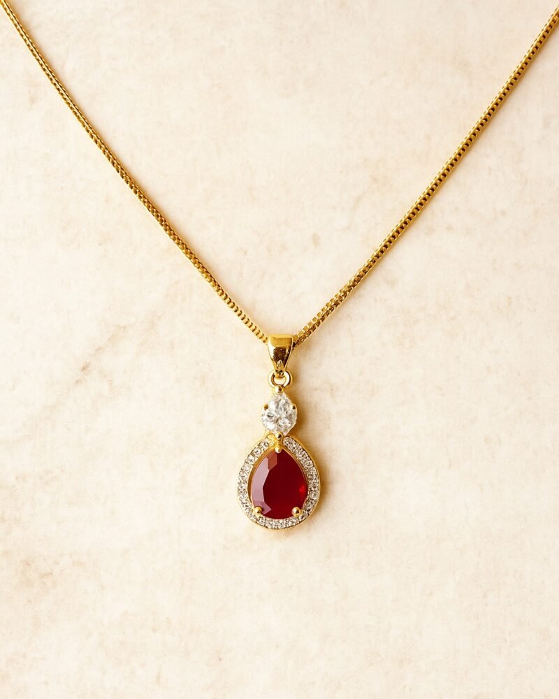 Red Dynasy | Radiant Amber Glow with Red Emerald - Image 3